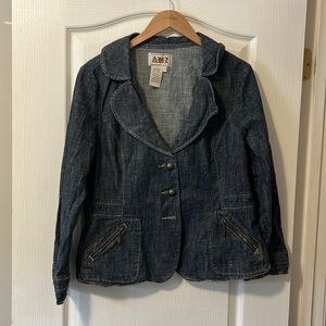 AMX tailored denim blazer